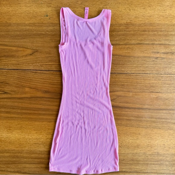 SKIMS | SOFT LOUNGE MINI DRESS | COTTON CANDY | Sz S - Picture 4 of 5